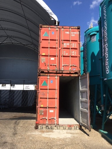 image shows containers