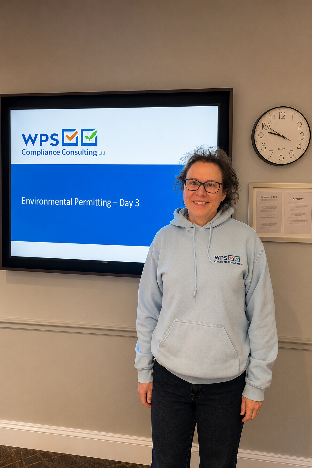 Lara Ayris delivering WPS Environmental Permitting Training Course with presentation on environmental permitting